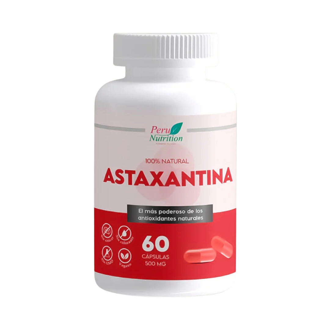 Astaxantina 500 Mg 60 Capsulas Peru Nutrition