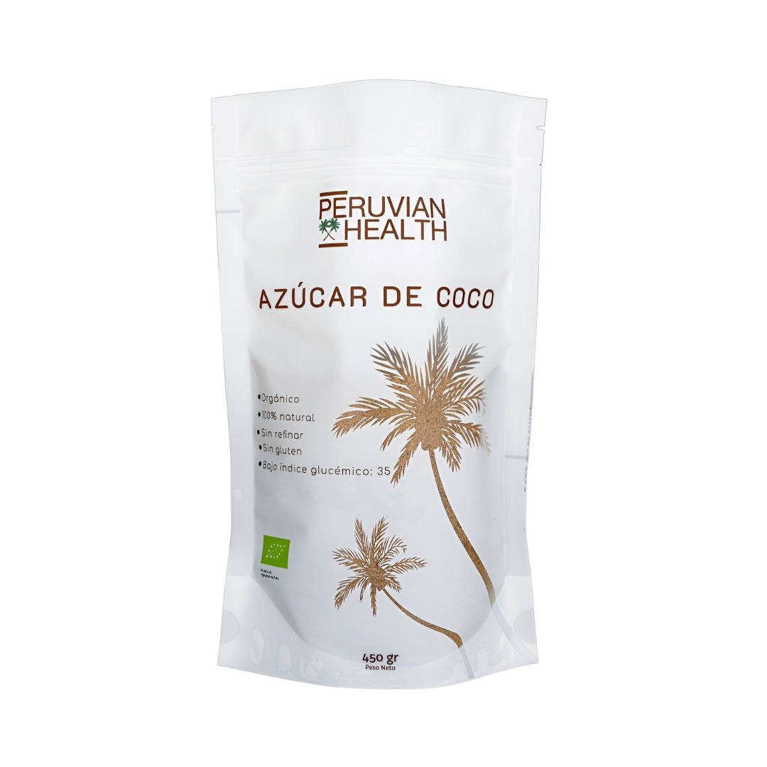 Azucar De Coco Organico 450 Gr Peruvian Health