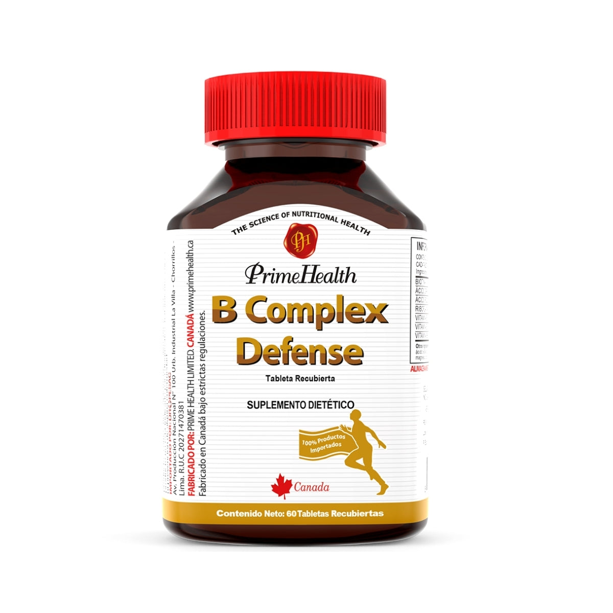 B Complex Defense 60 Tabletas Prime Health