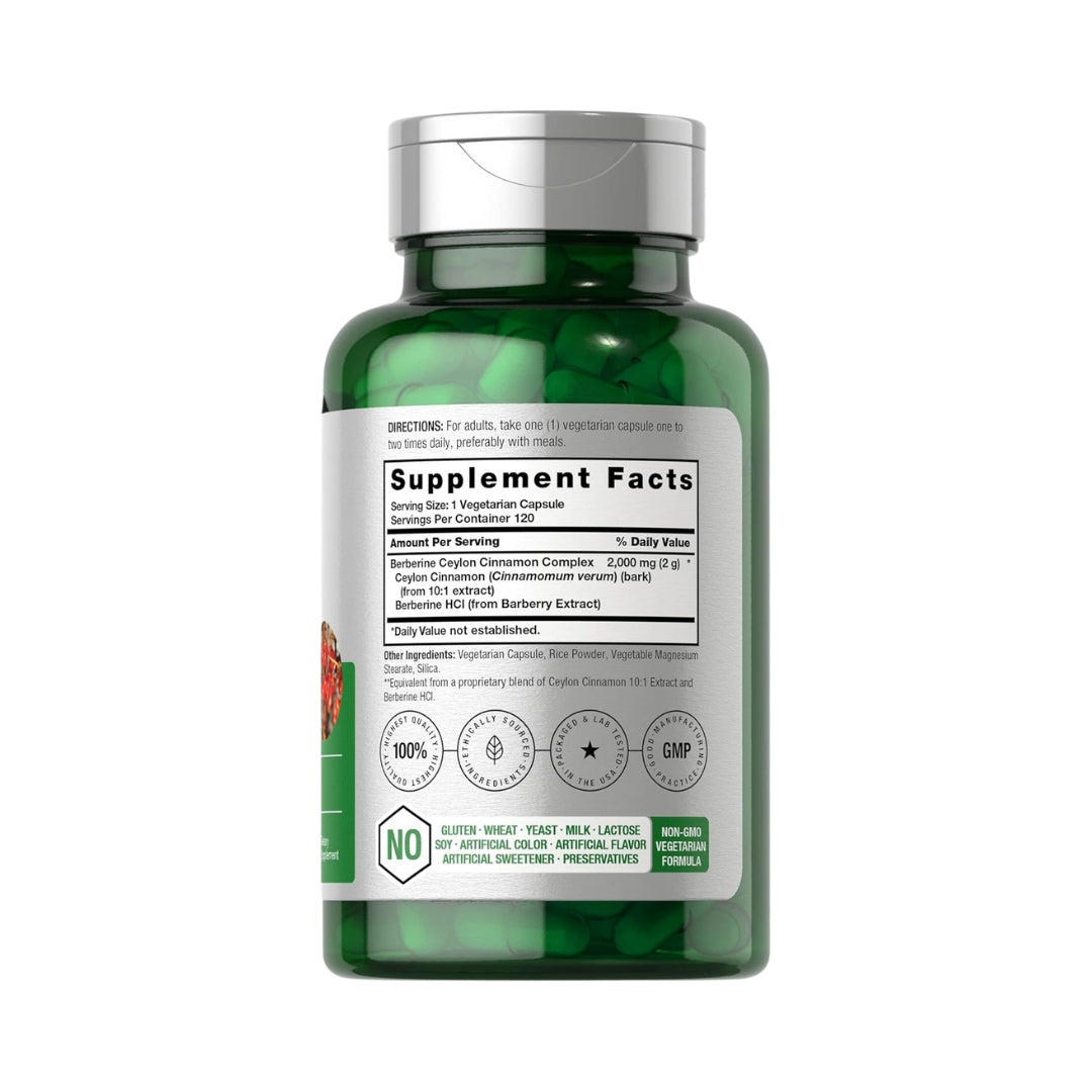 Berberine 2000 Mg 120 Capsulas Horbaach