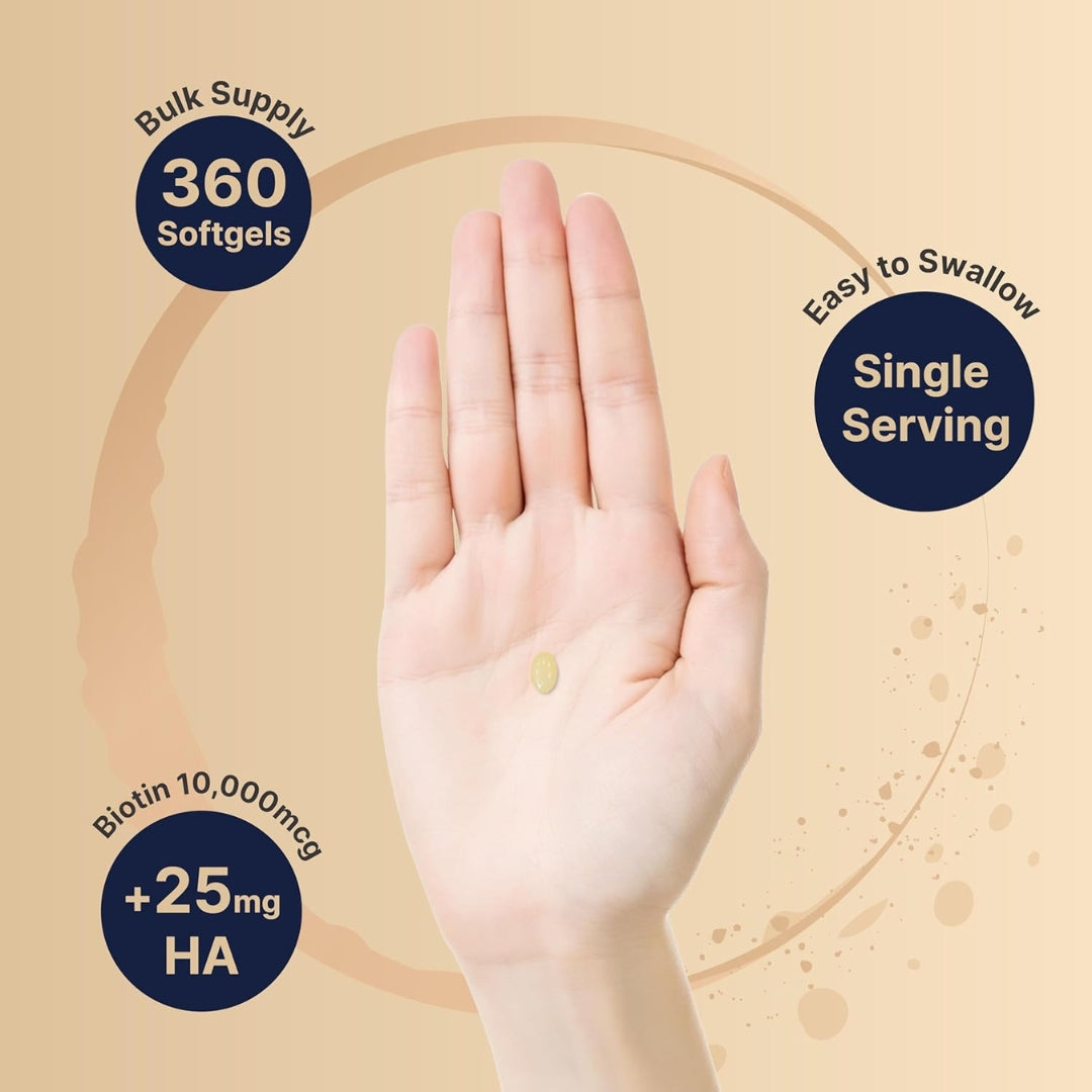 Biotina 10000 Mg 360 Softgels Naturebell