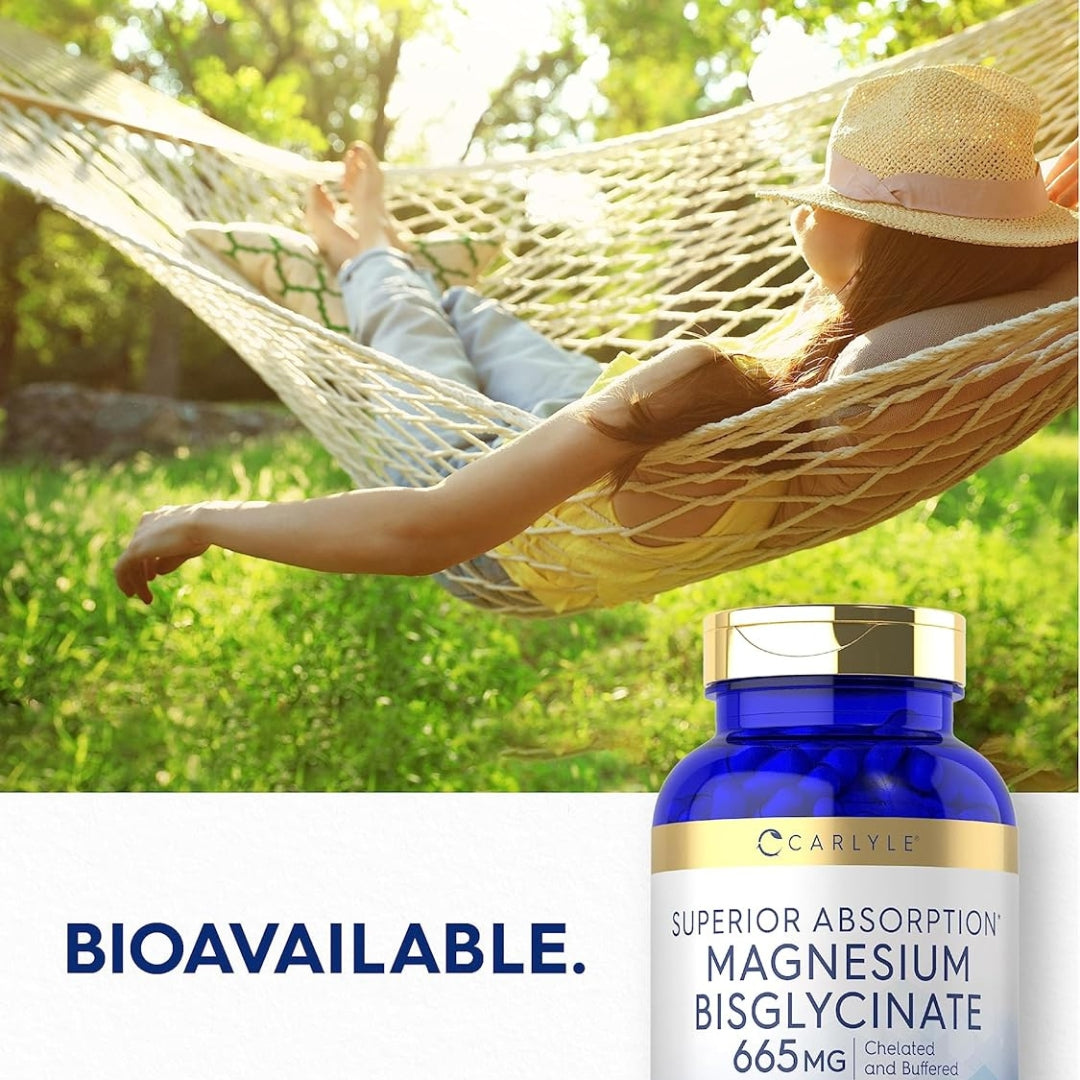 Bisglicinato de Magnesio 665 Mg 250 Capsulas Carlyle