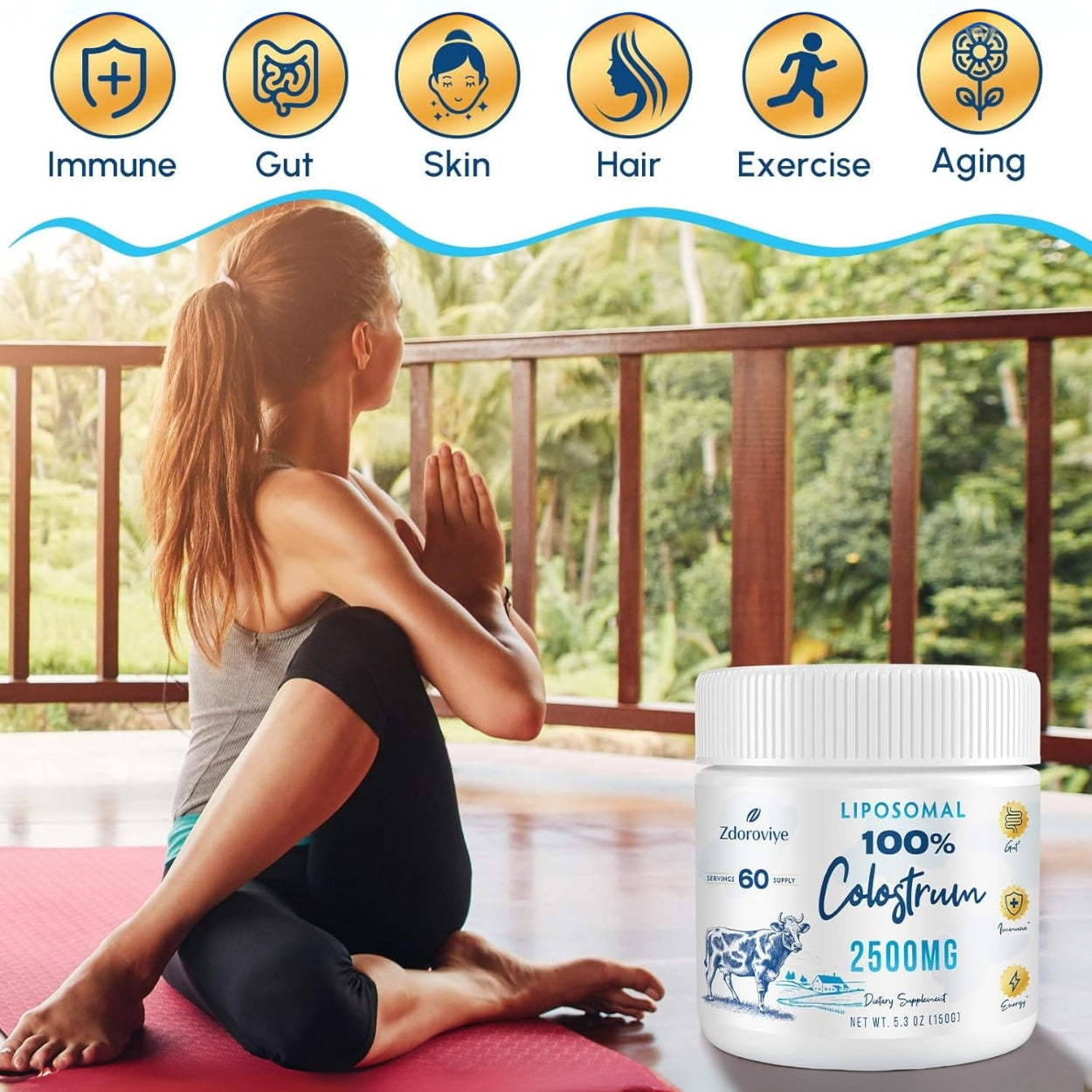 Calostro Liposomal En Polvo 2500 Mg 150 Gr Zdoroviye