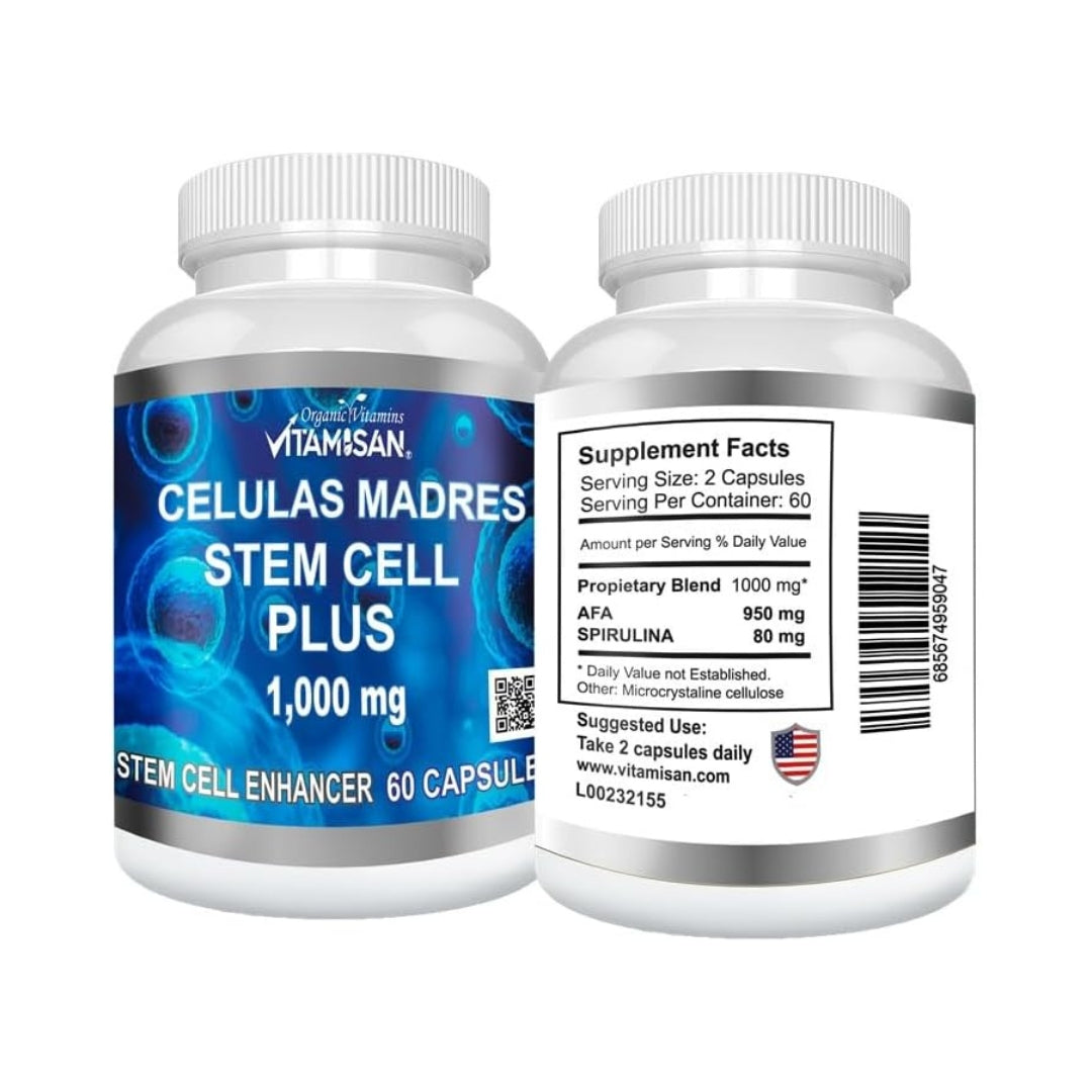 Celulas Madres Plus 1000 Mg 60 Capsulas Vitamisan