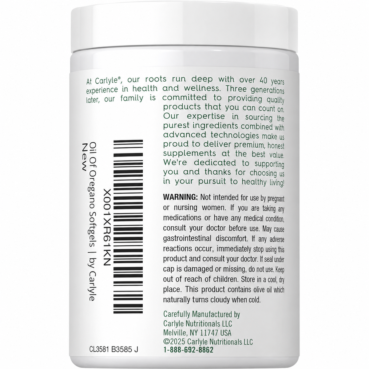 Aceite De Oregano 4000Mg 150 Capsulas Carlyle