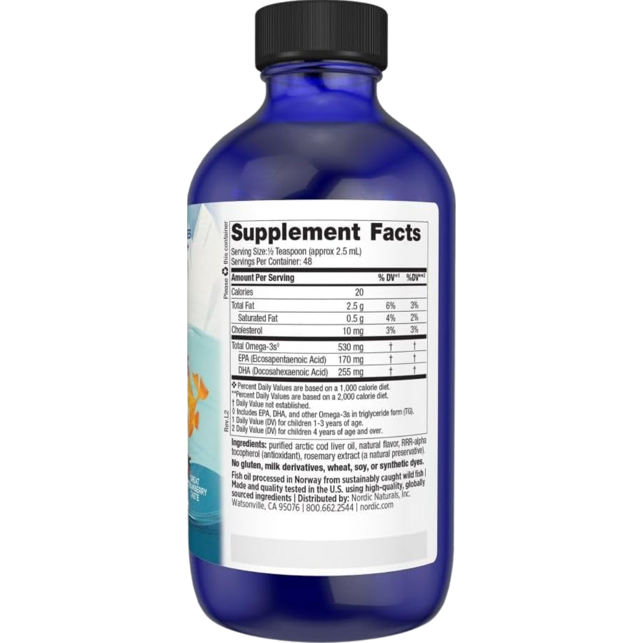 Childrens Dha Liquid 530 Mg 119 Ml Nordic Naturals
