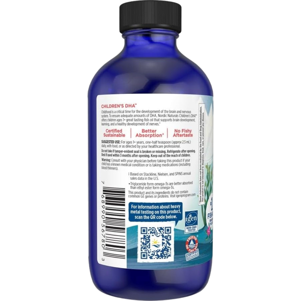 Childrens Dha Liquid 530 Mg 119 Ml Nordic Naturals