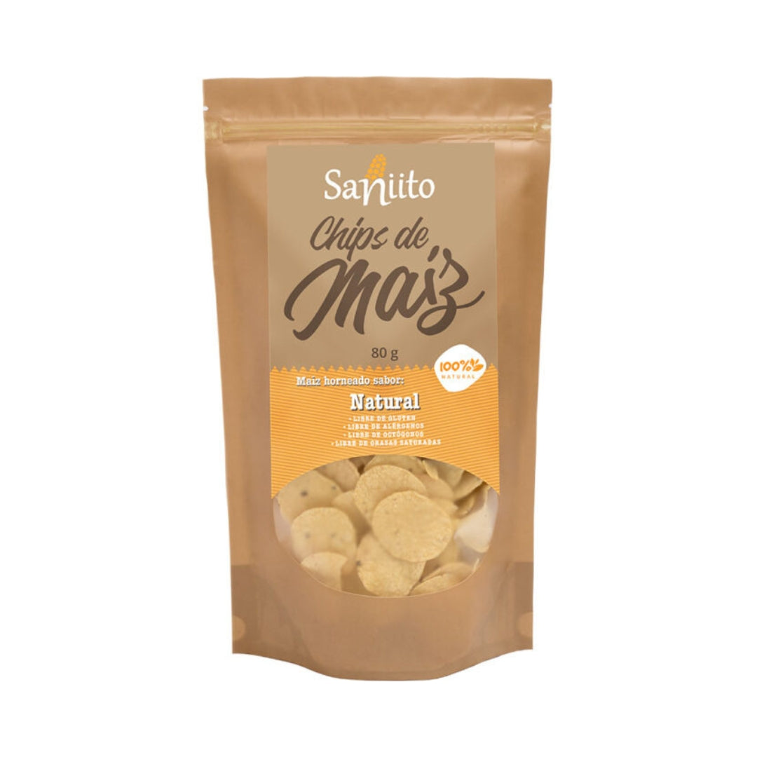 Chips De Maiz Natural 80 Gr Saniito