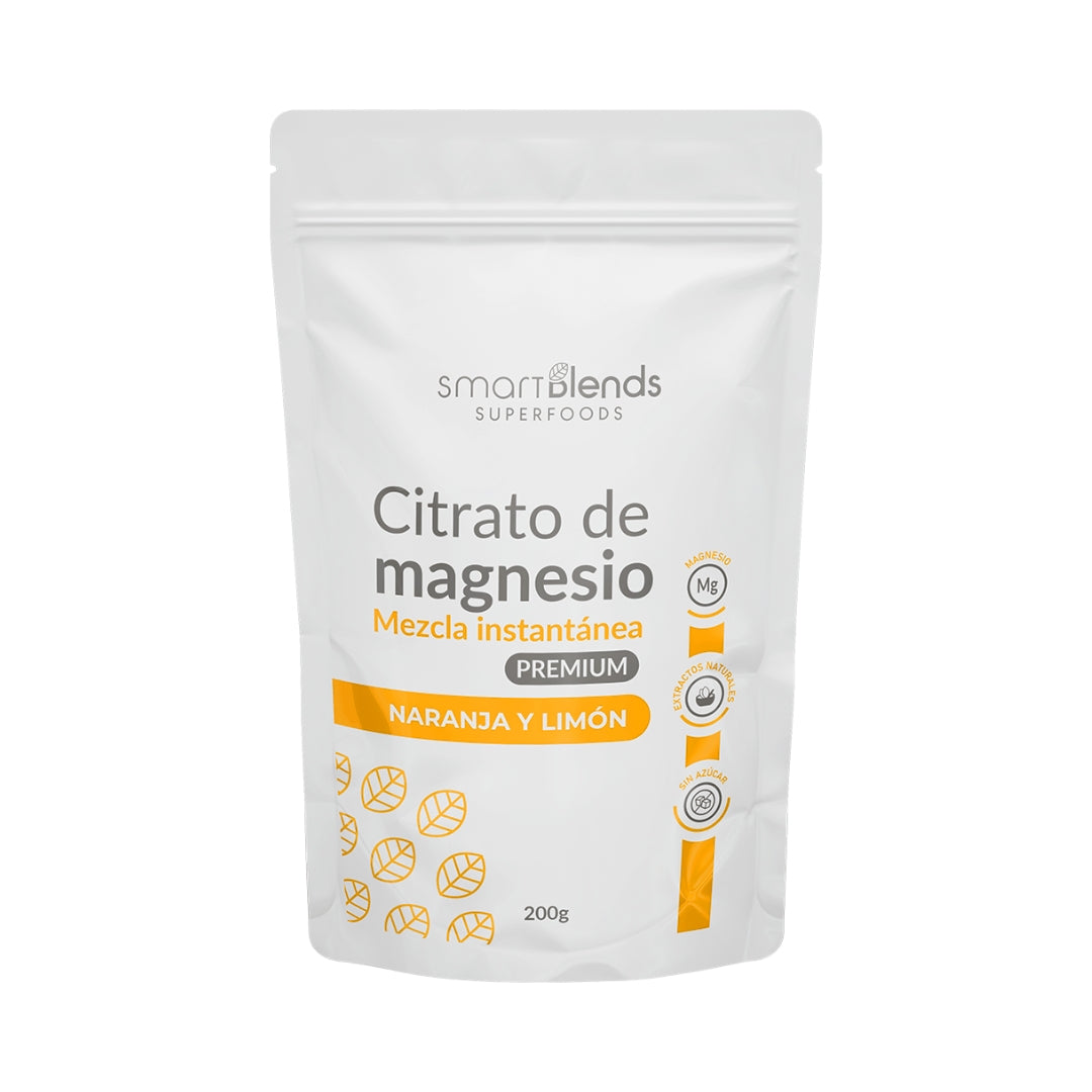 Citrato De Magnesio Premium Naranja Y Limón 200 Gr Smart Blends