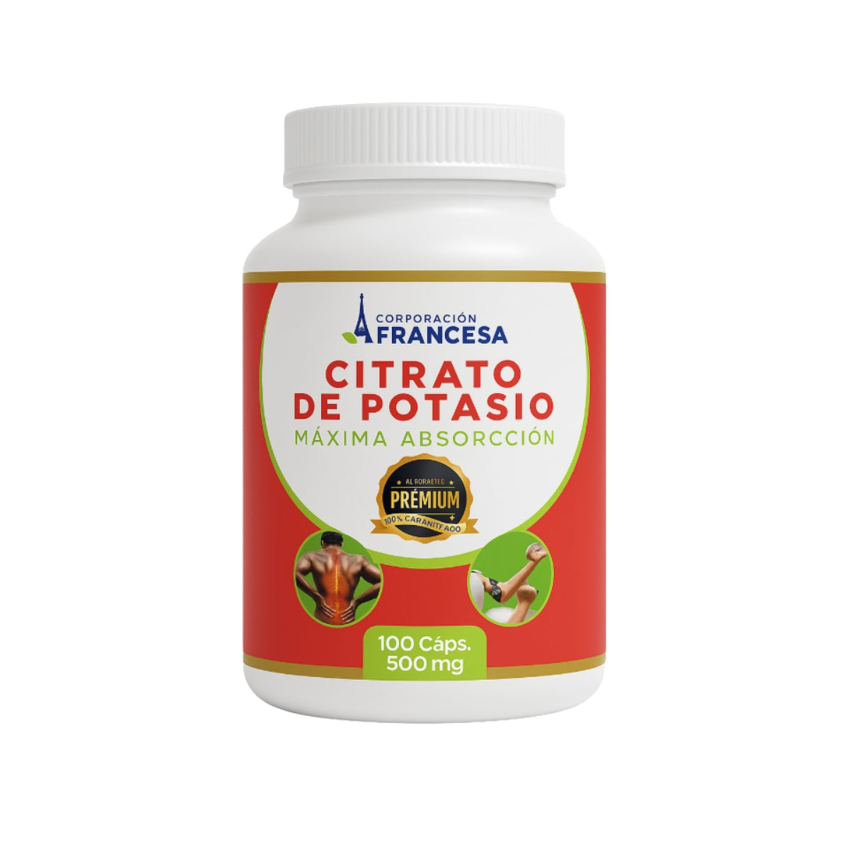 Citrato De Potasio Brasileño 100 Capsulas Corporacion Francesa