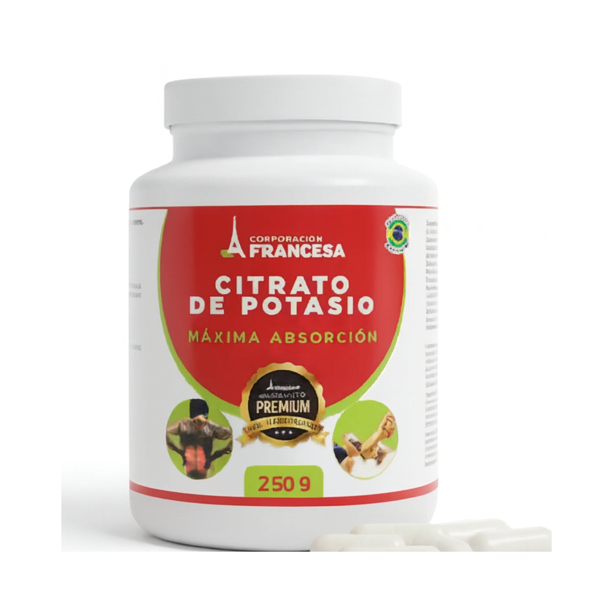 Citrato De Potasio Brasileño 250 Gr Corporacion Francesa
