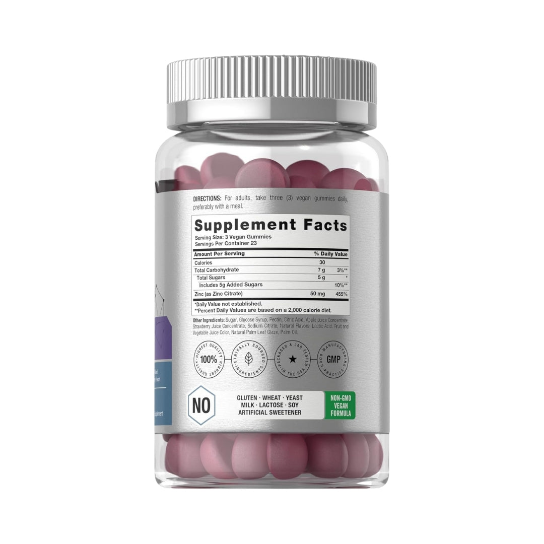 Citrato de Zinc 50 Mg 70 Gomitas Horbaach
