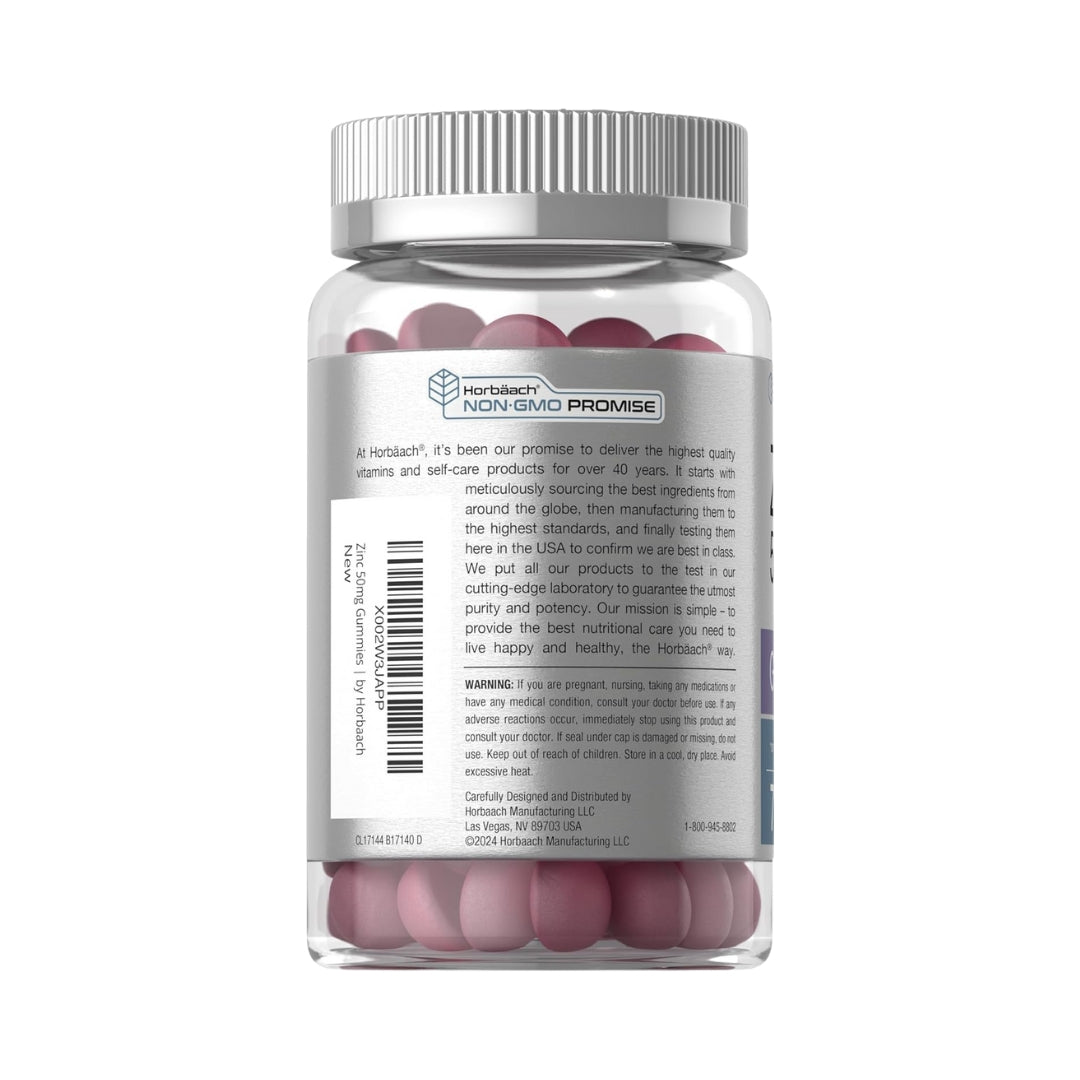 Citrato de Zinc 50 Mg 70 Gomitas Horbaach