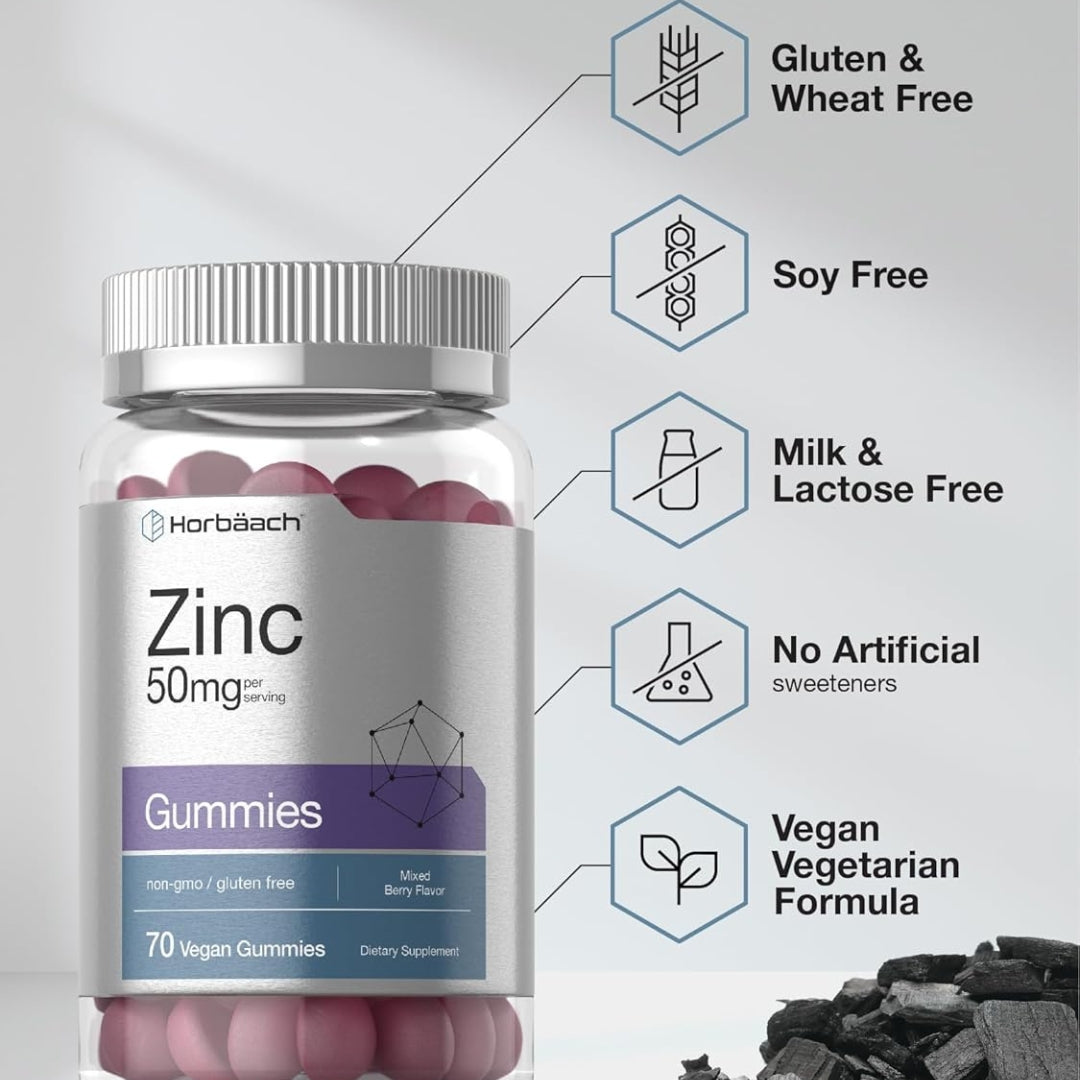 Citrato de Zinc 50 Mg 70 Gomitas Horbaach