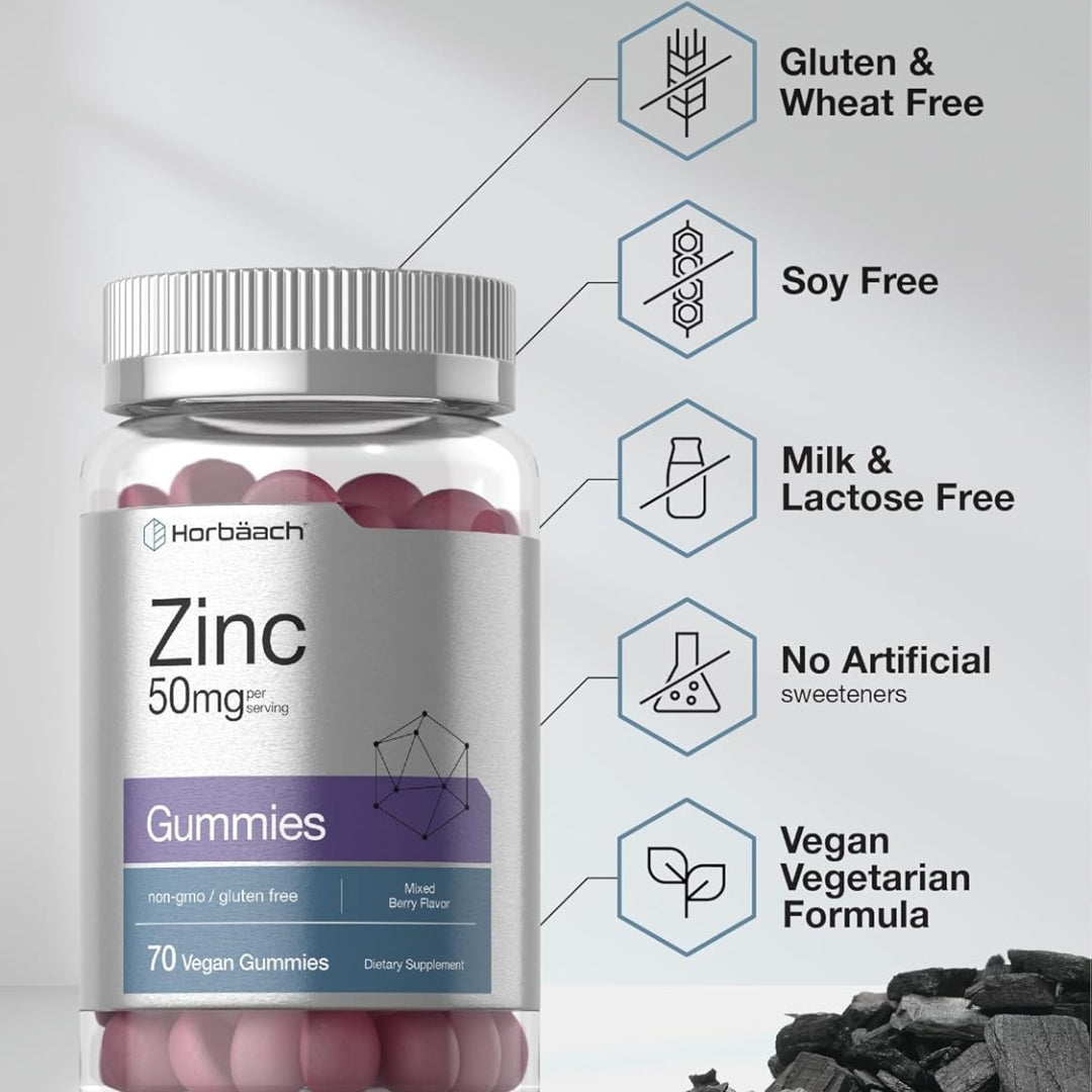 Citrato de Zinc 50 Mg 70 Gomitas Horbaach