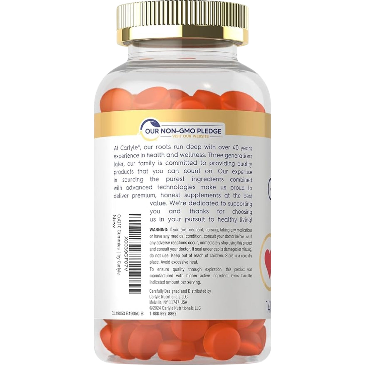 CoQ 10 200 Mg 140 Gomitas Carlyle