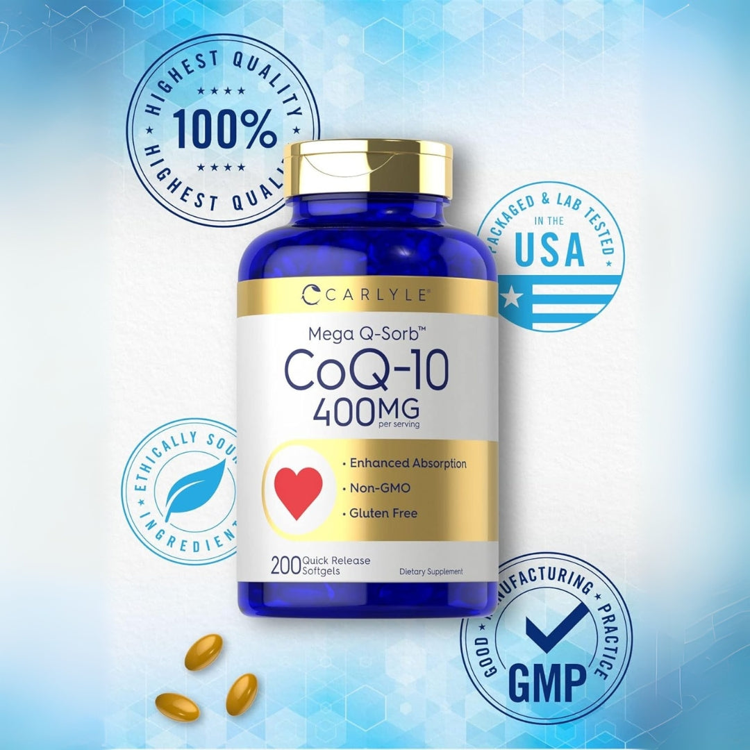Coenzima Q-10 400 Mg 200 Softgels Carlyle