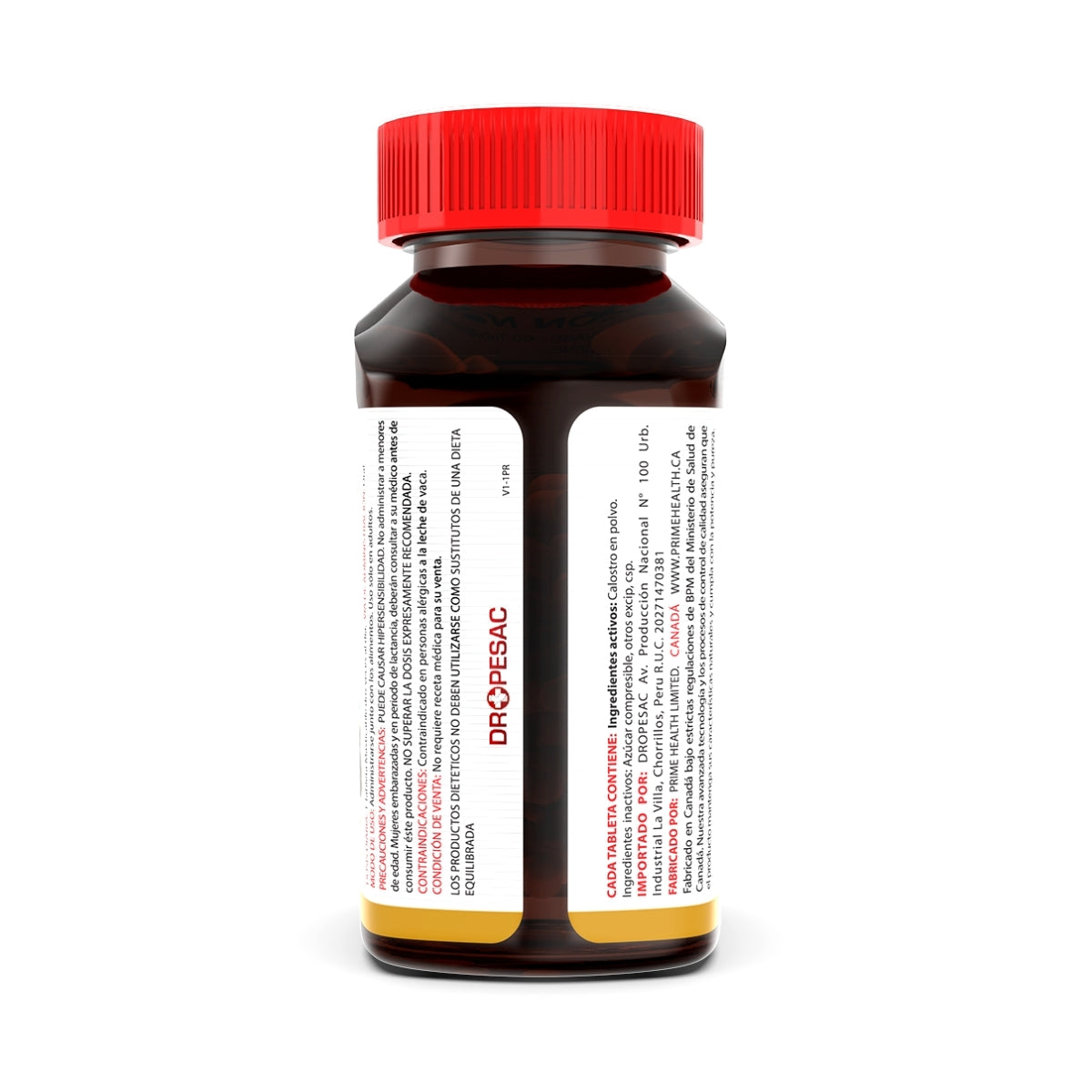 Colostrum 500 Mg  60 Tabletas Prime Health