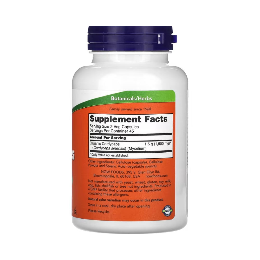 Cordyceps 750 Mg 90 Capsulas Now