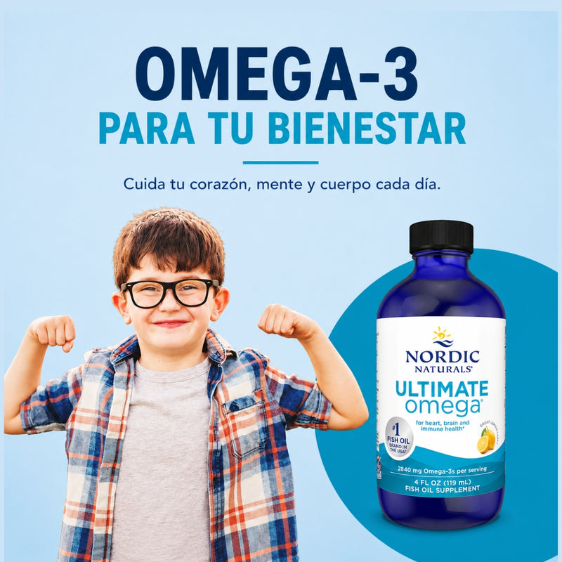 ULTIMATE OMEGA ALTA POTENCIA EPA + DHA CEREBRO CORAZÓN