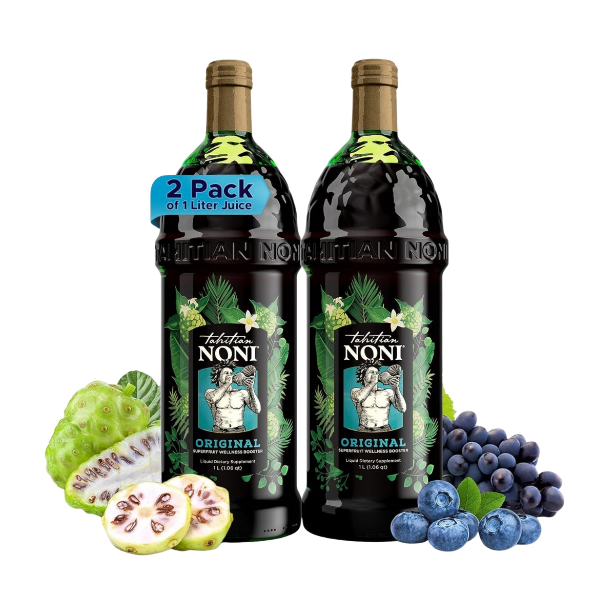 Bebida Noni Orignal 1 Lt Tahitian Pack de 2 und