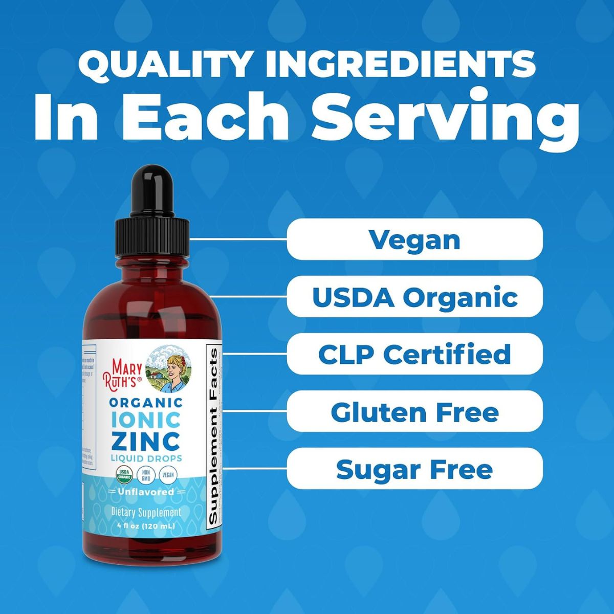 Zinc Iónico Organico 120 Ml Mary Ruths
