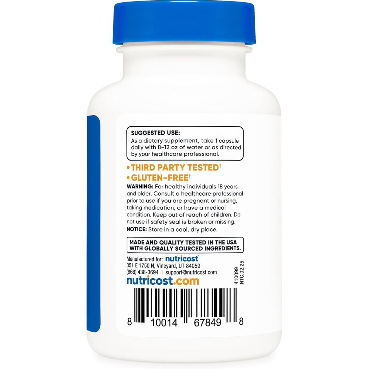 Vitamina B12 Methylcobalamina 2000 Mcg 120 Capsulas Nutricost