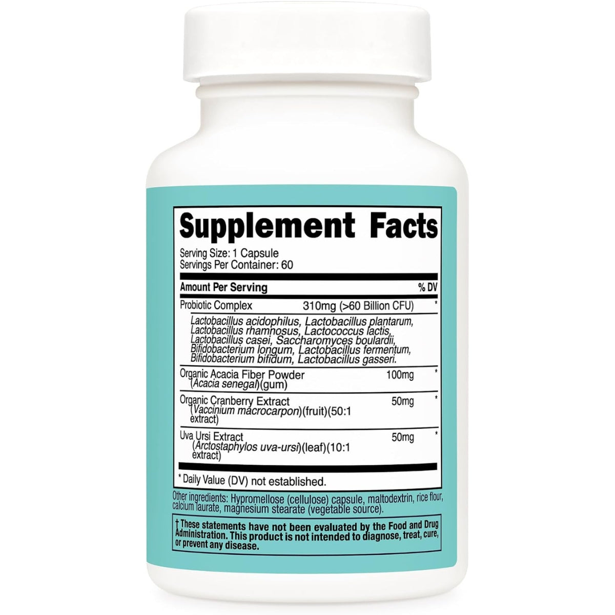 Probiotico 60 Billones CFU 60 Capsulas Nutricost Women