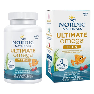 Ultimate Omega Teen 1120 mg 60 Mini Sofgels Nordic Naturals