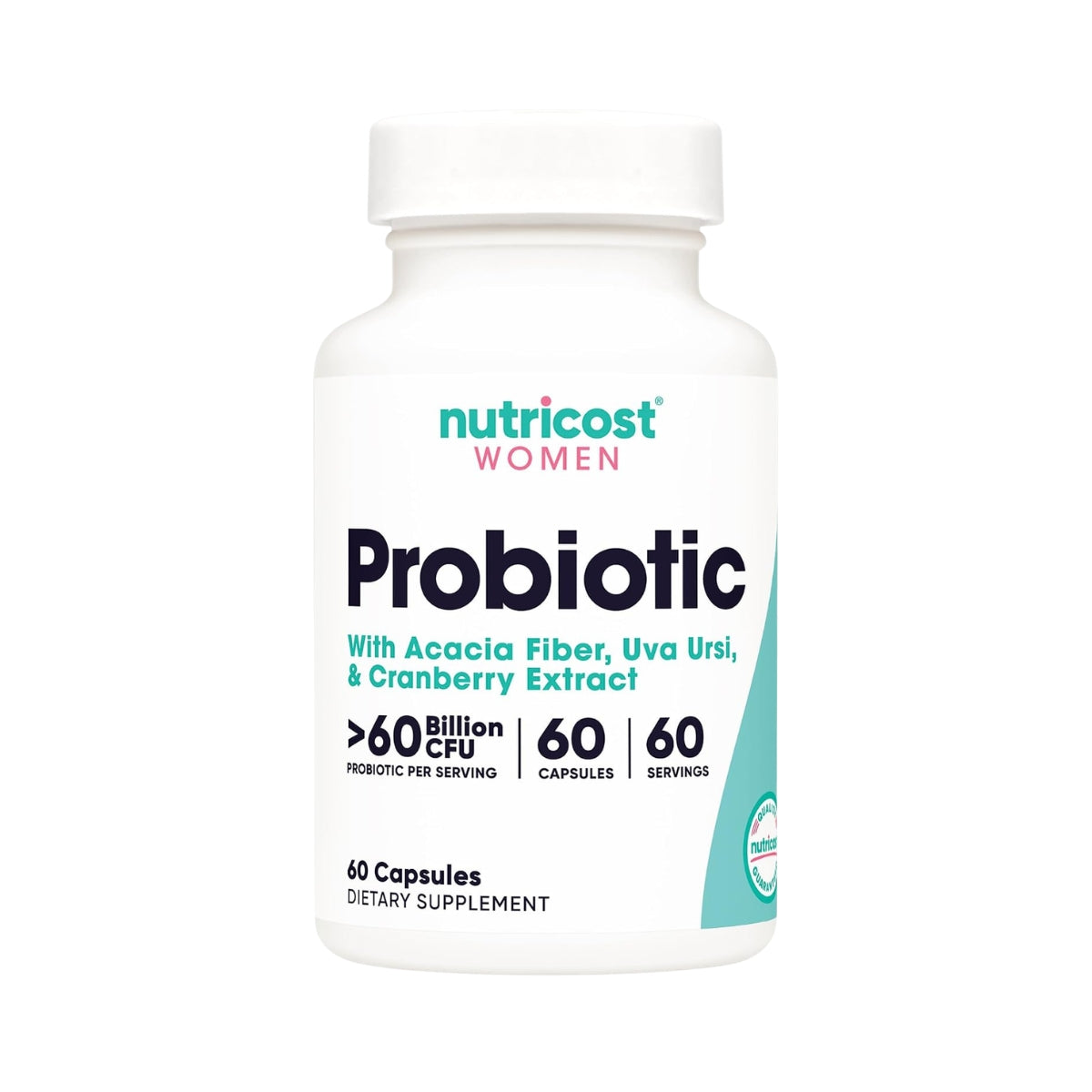 Probiotico 60 Billones CFU 60 Capsulas Nutricost Women