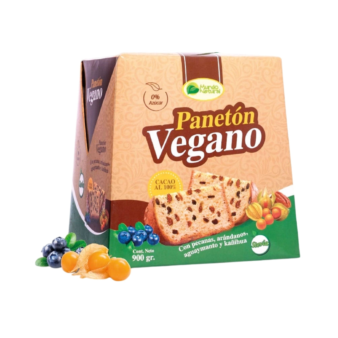 Paneton Vegano Con Stevia Caja 900 Gr Mundo Natural