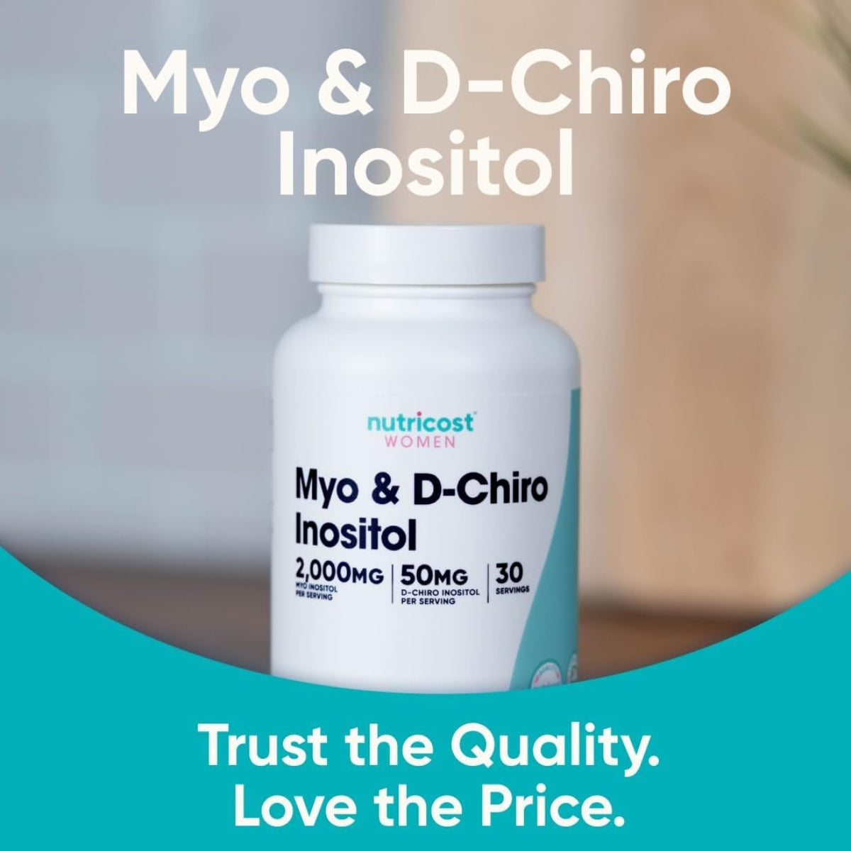 Myo Dchiro Inositol 120 Capsulas Nutricost Women