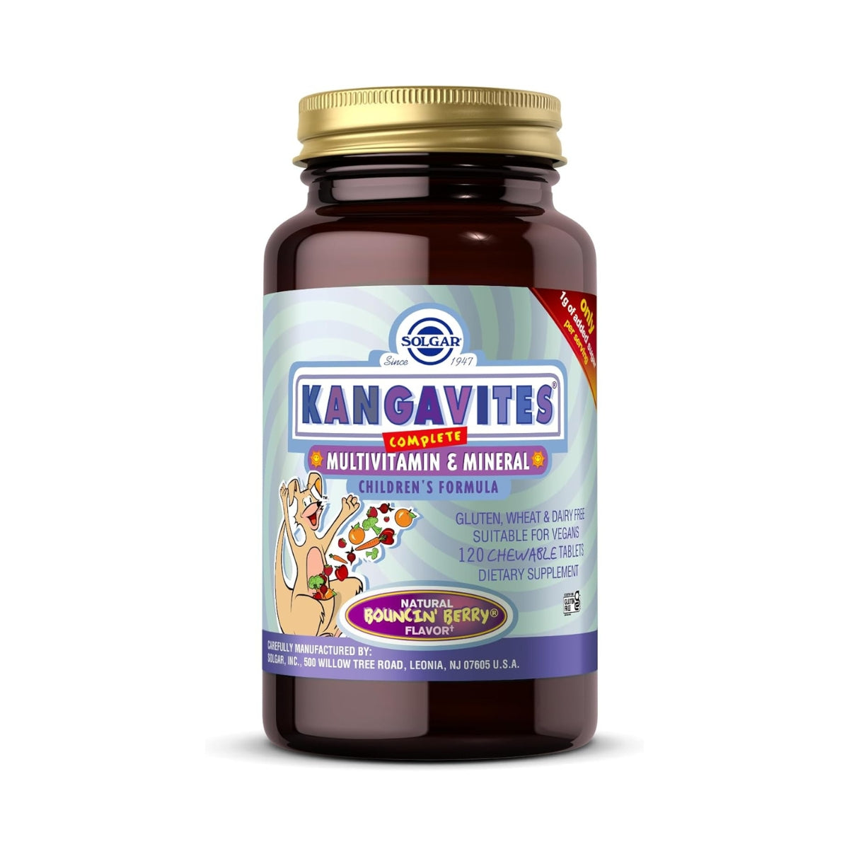 Kangavites Multivitamin Mineral B. Berry 120 Tabletas Solgar