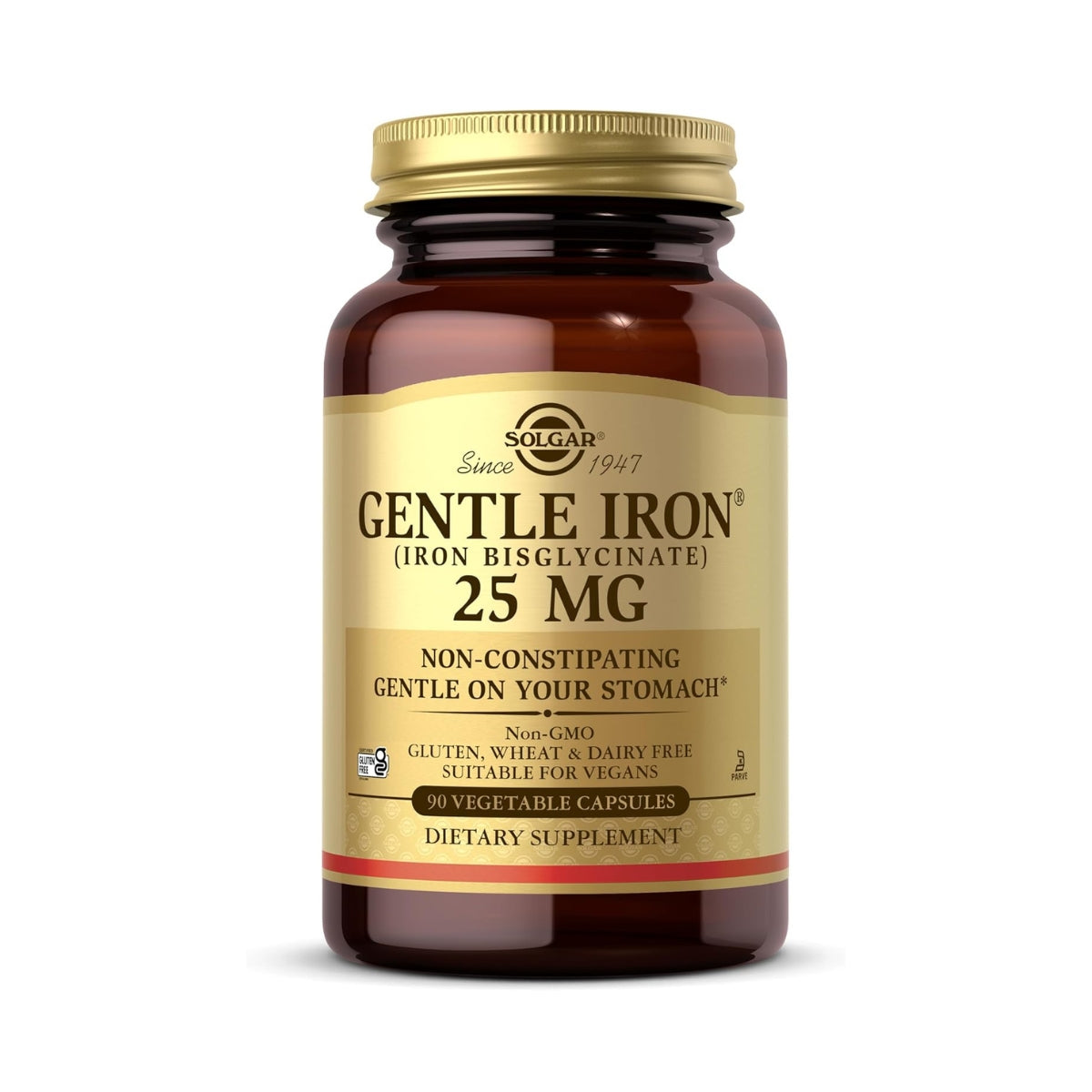 Hierro Gentle Hierro Bisglicinato 25 Mg 90 Capsulas Solgar