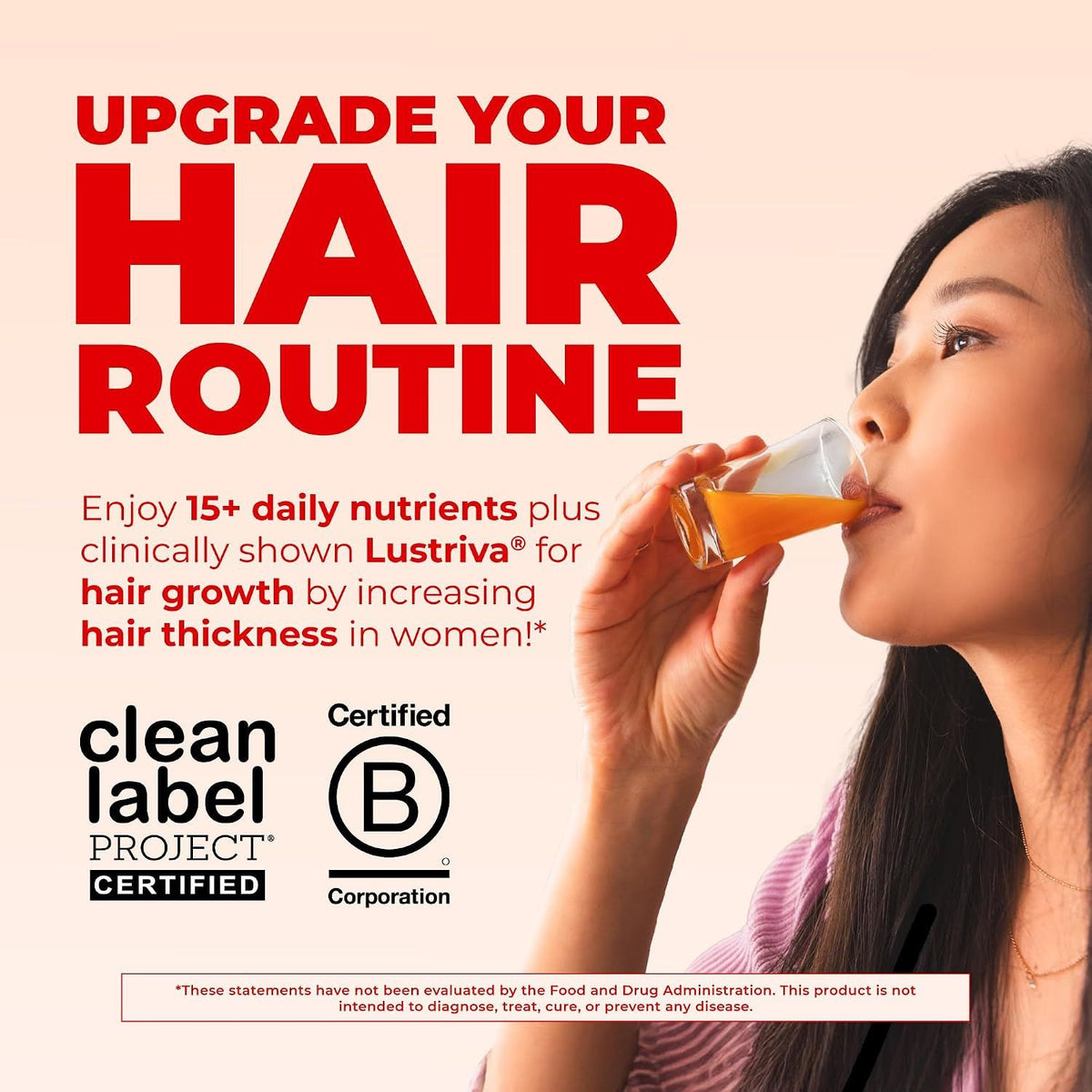 Multivitaminico Liquido Crecimiento Del Cabello Sabor Durazno Mango 450 Ml Mary Ruths