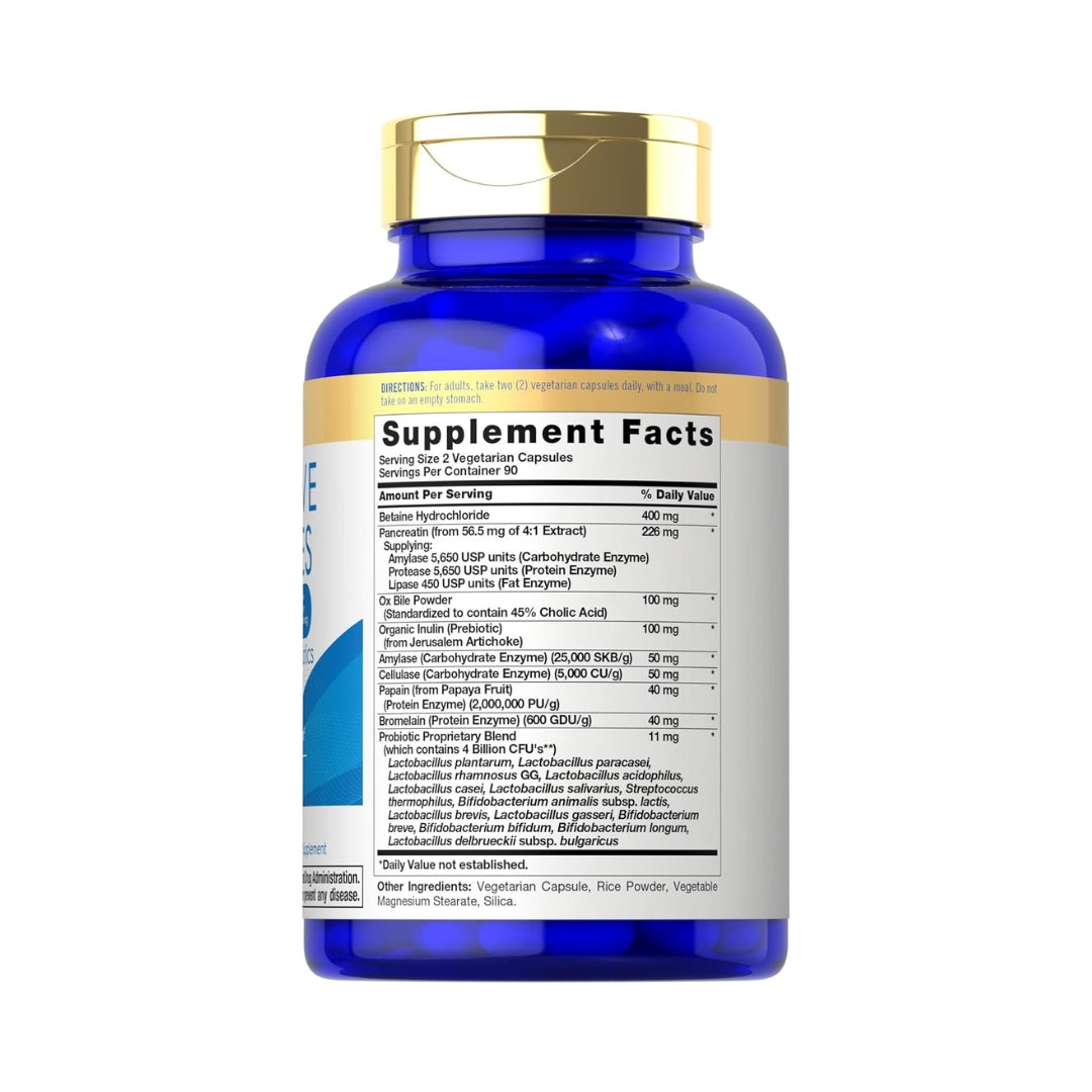 Enzimas Digestivas Probioticos Y Prebioticos 180 Capsulas Carlyle