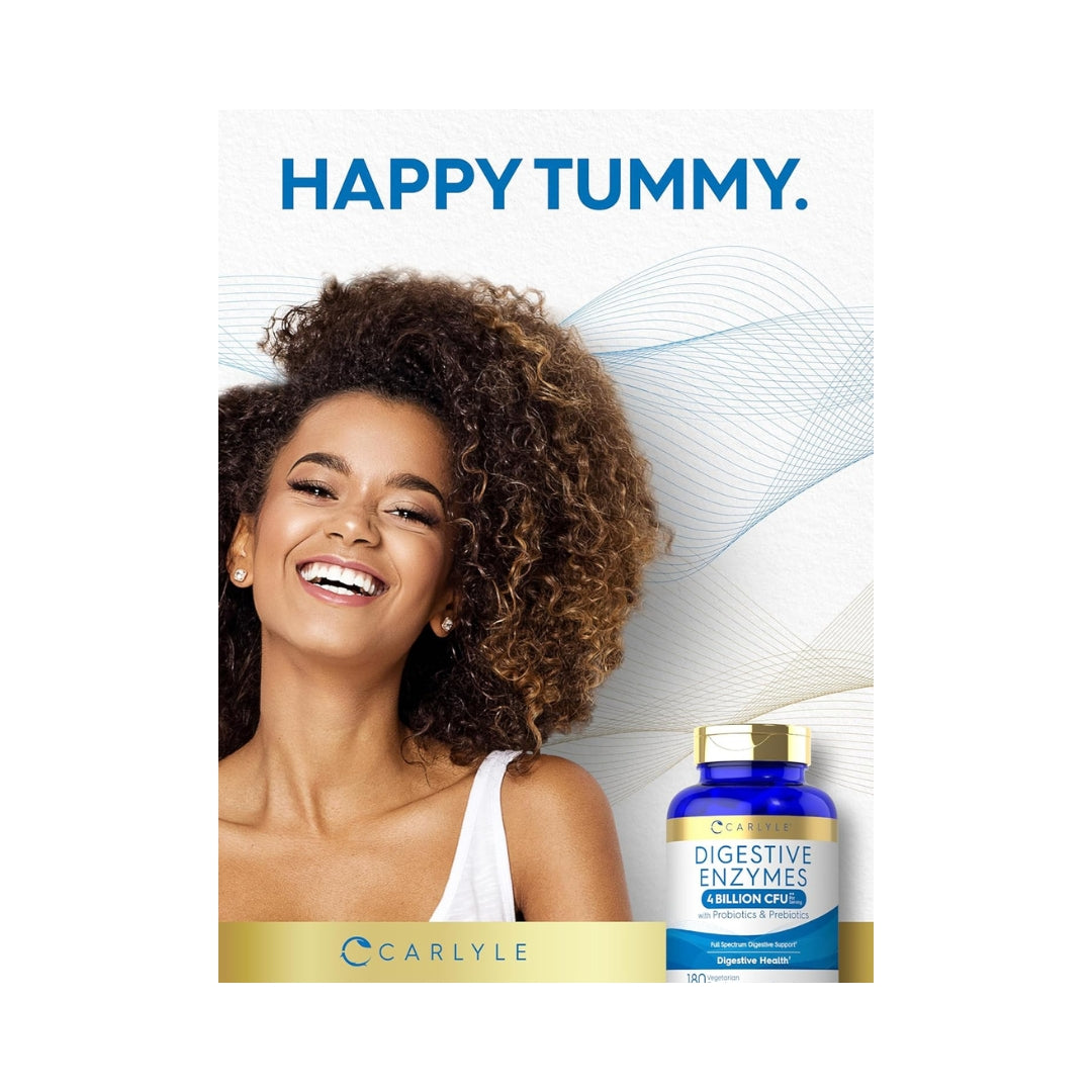 Enzimas Digestivas Probioticos Y Prebioticos 180 Capsulas Carlyle