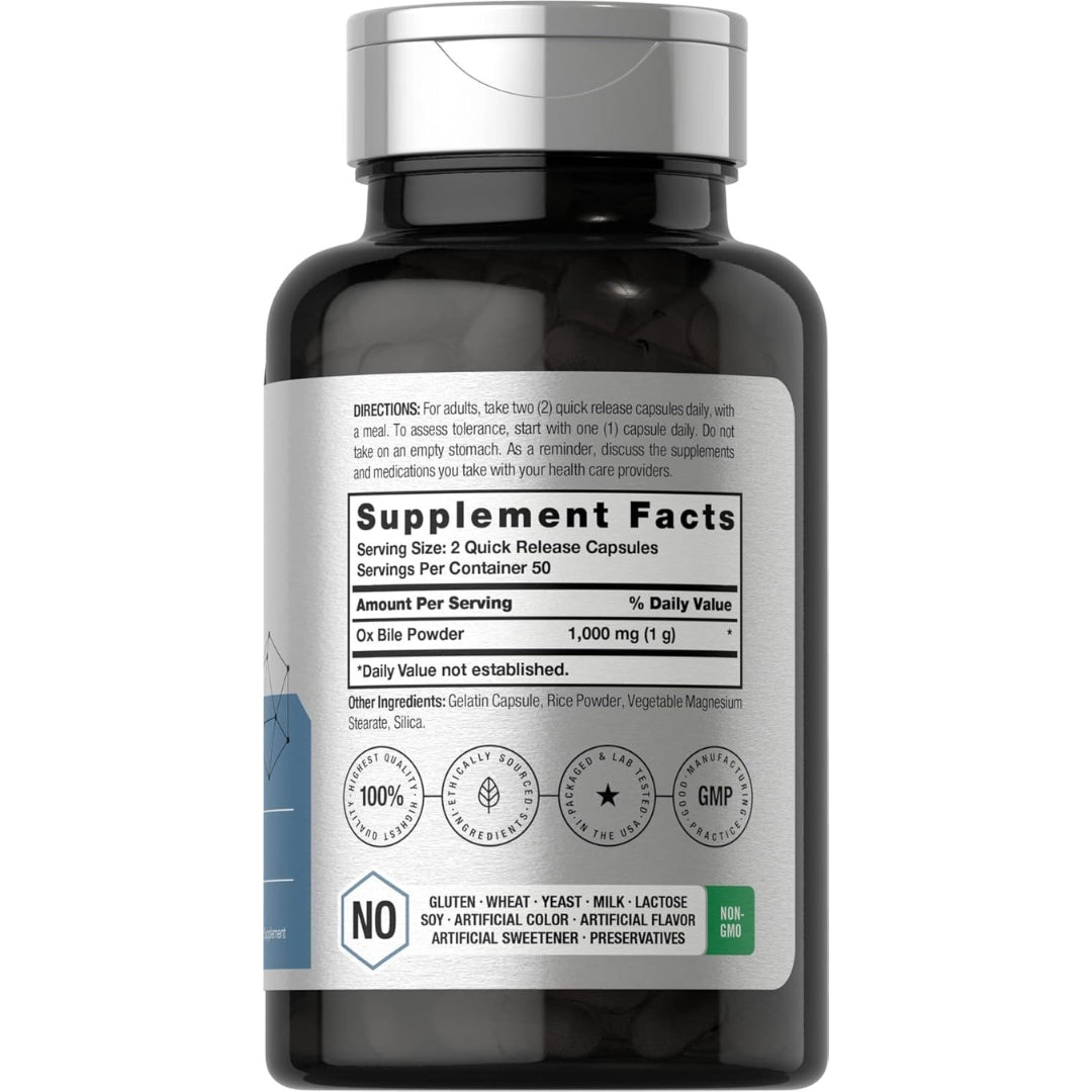 Enzymas Digestivas 1000 Mg 100 Capsulas Horbaach
