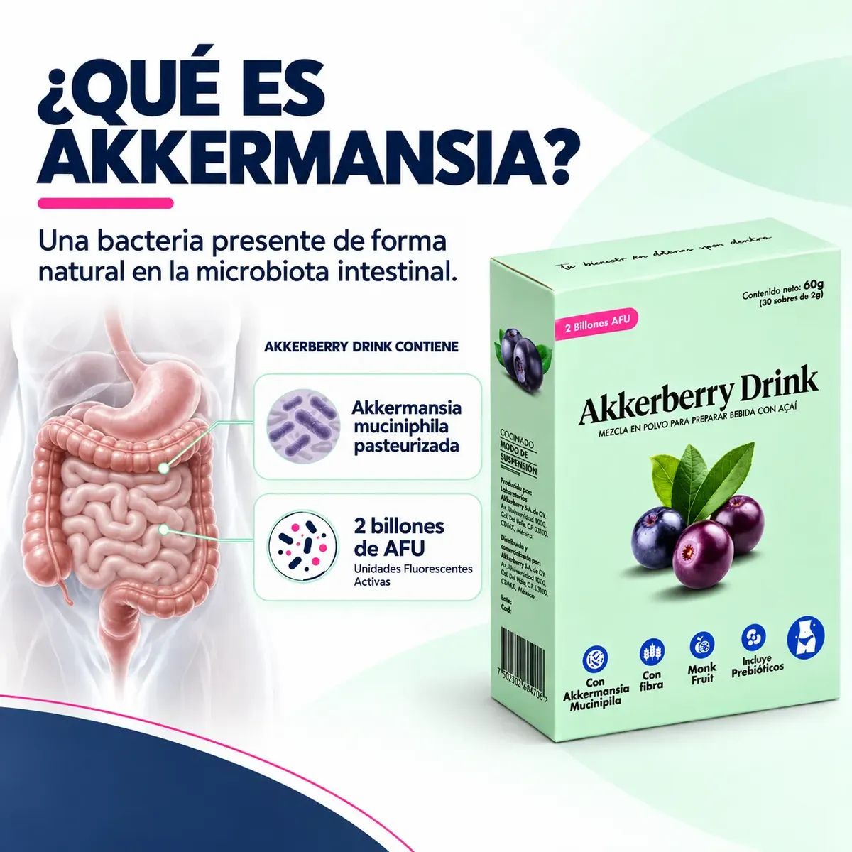 Akkerberry Drink 30 Sobres Flora Interior
