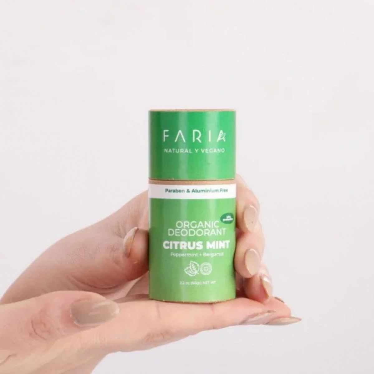 Desodorante Sin Aluminio Peppermint Bergamot 60 gr Faria