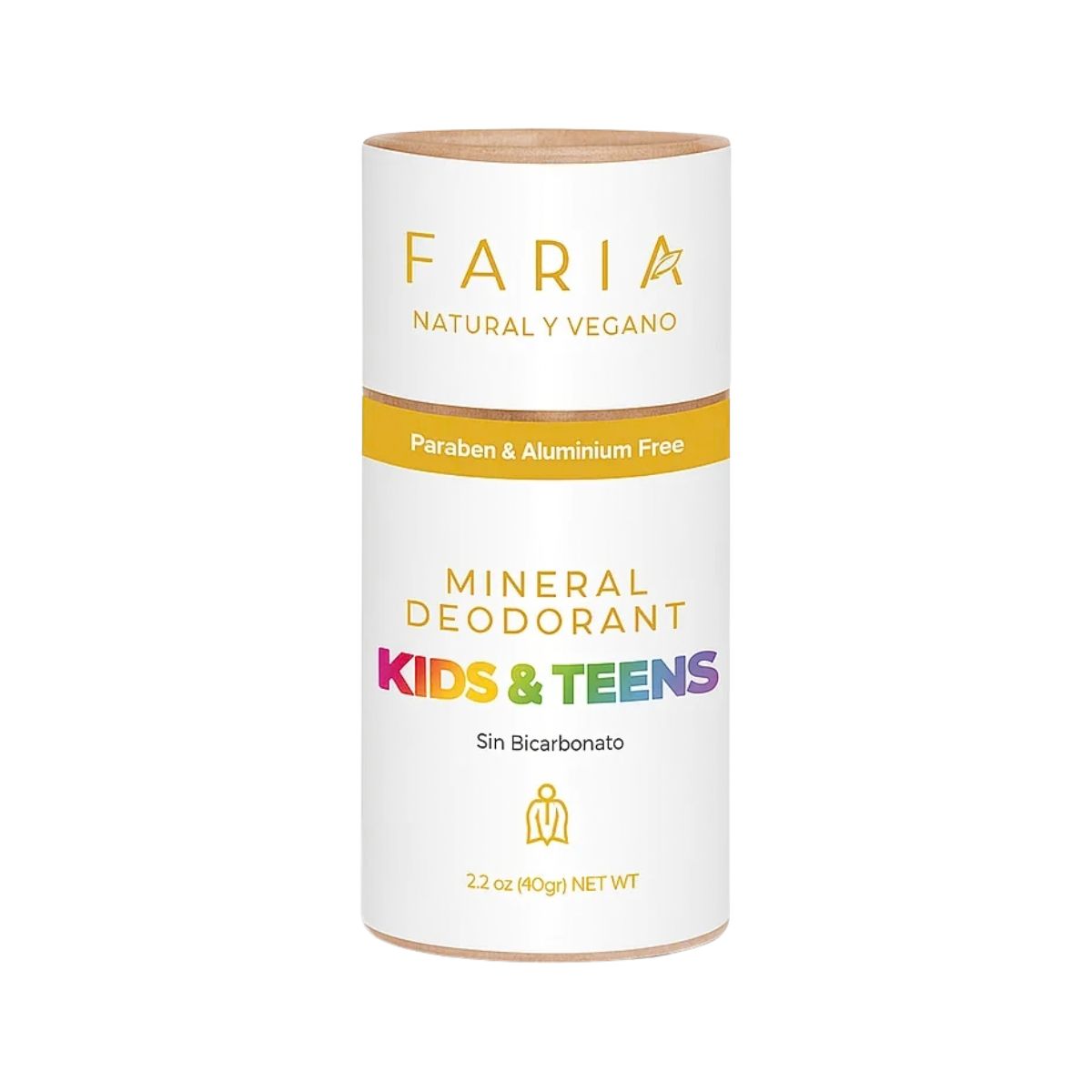 Desodorante Natural Sin Bicarbonato Niños 60 gr Faria