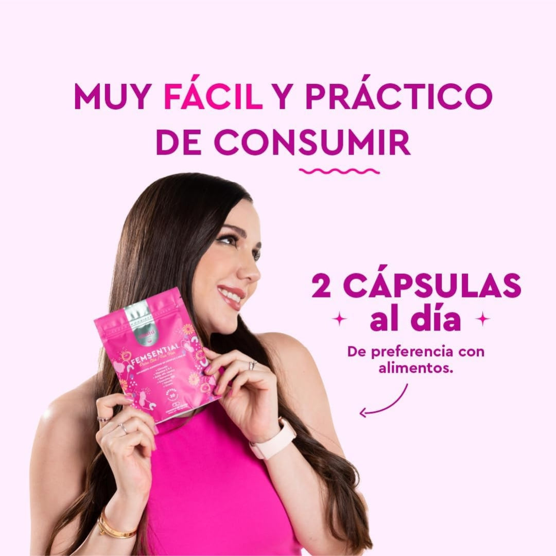 Femsential Para Mujer 510 Gr 60 Capsulas Vitatu