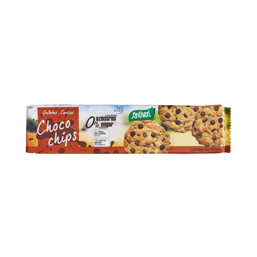 Galletas Choco Chips 0% Azucares 185 Gr Santiveri