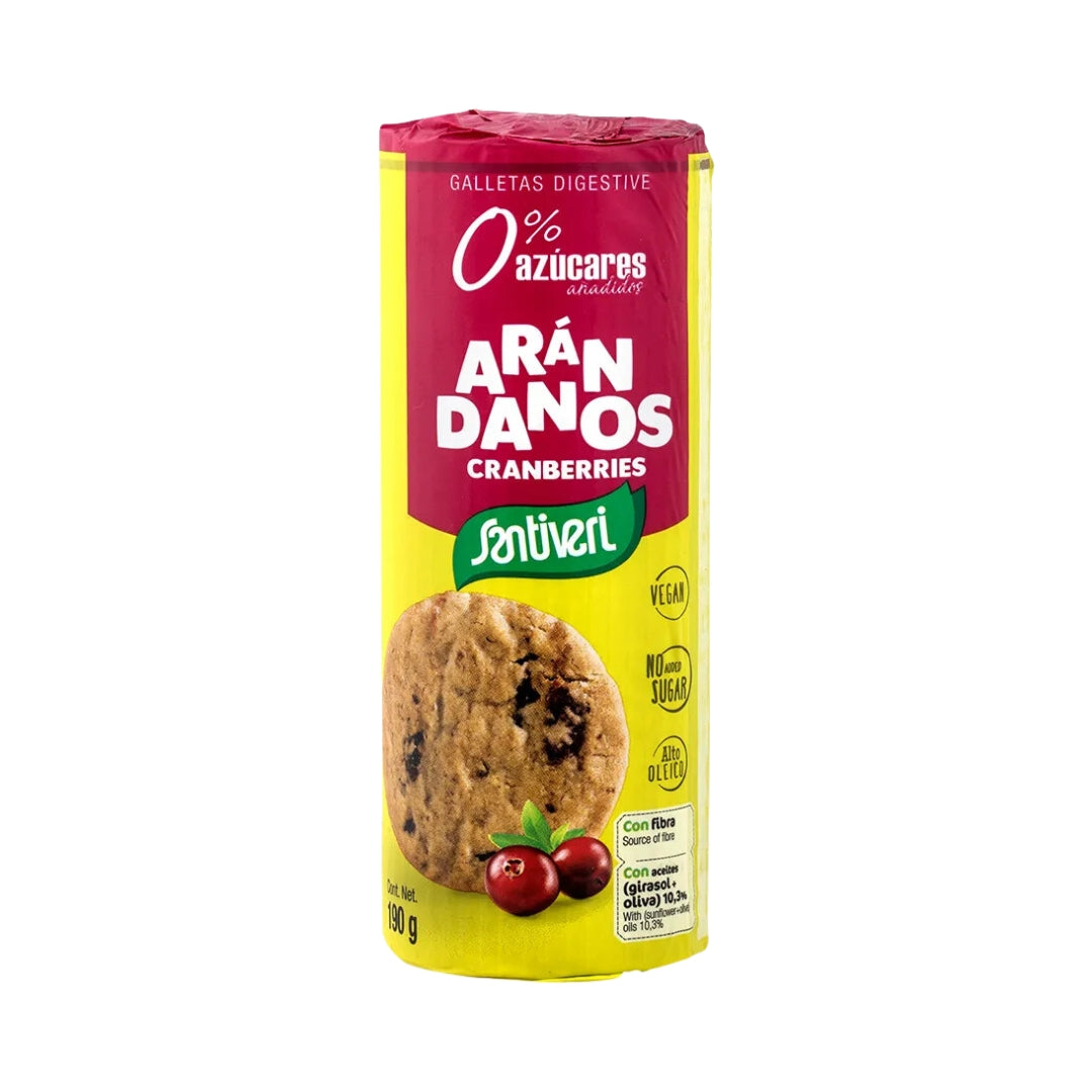 Galletas Digestive Arandanos 0% Azucares 190 Gr Santiveri