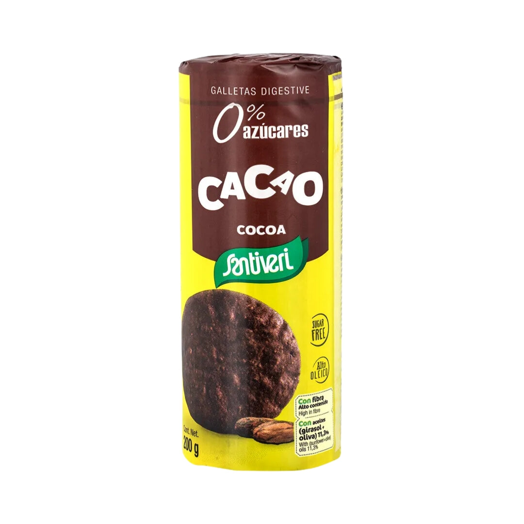Galletas Digestive Cacao 0% Azucares 200 Gr Santiveri