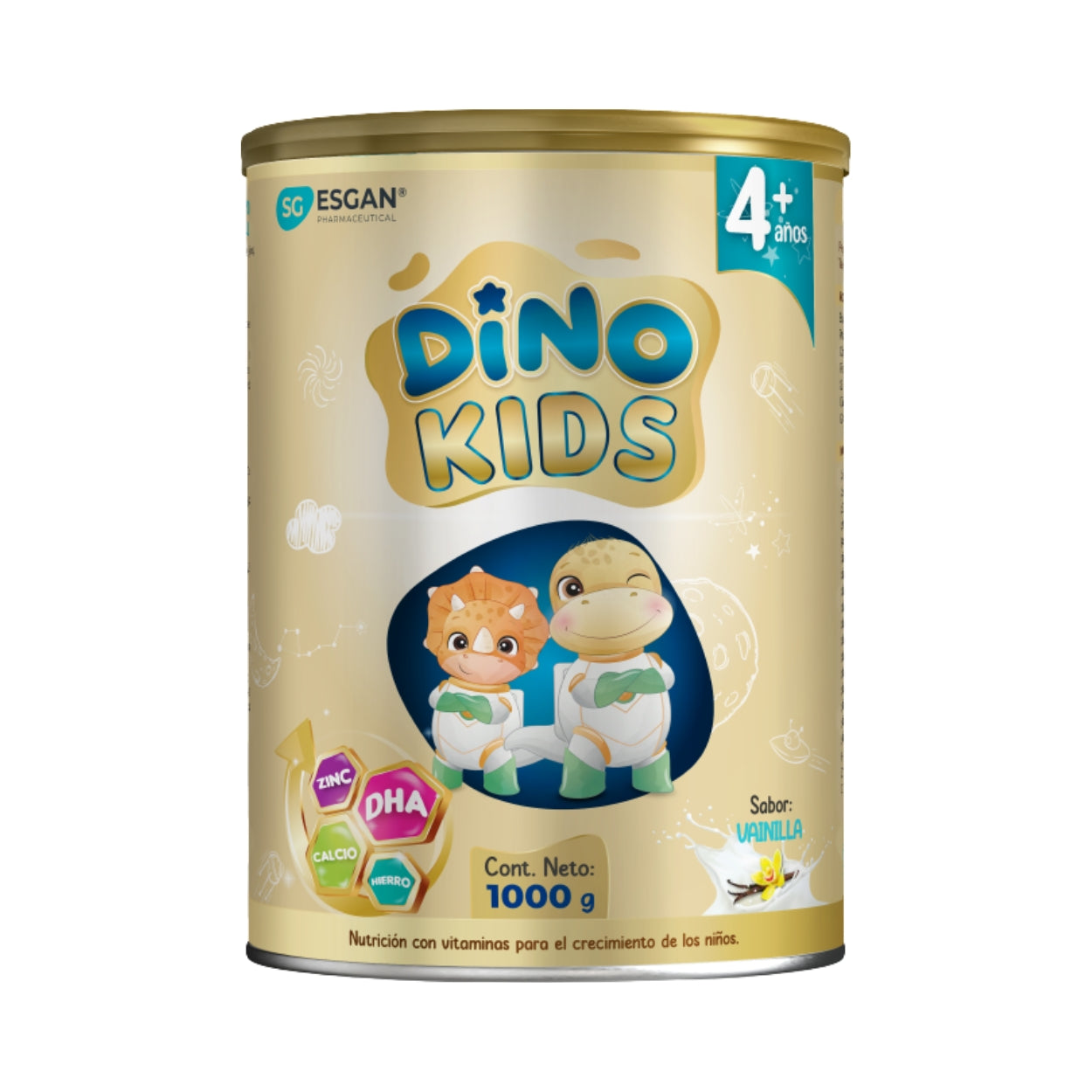 Dino Kids Sabor Vainilla 1000 Gr Esgan Pharmaceutical