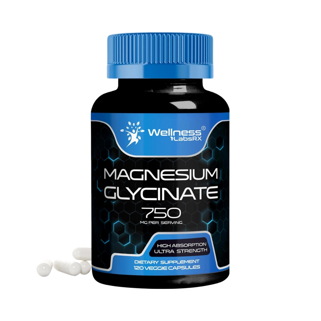 Glicinato De Magnesio 750 Mg 120 Capsulas Wellness