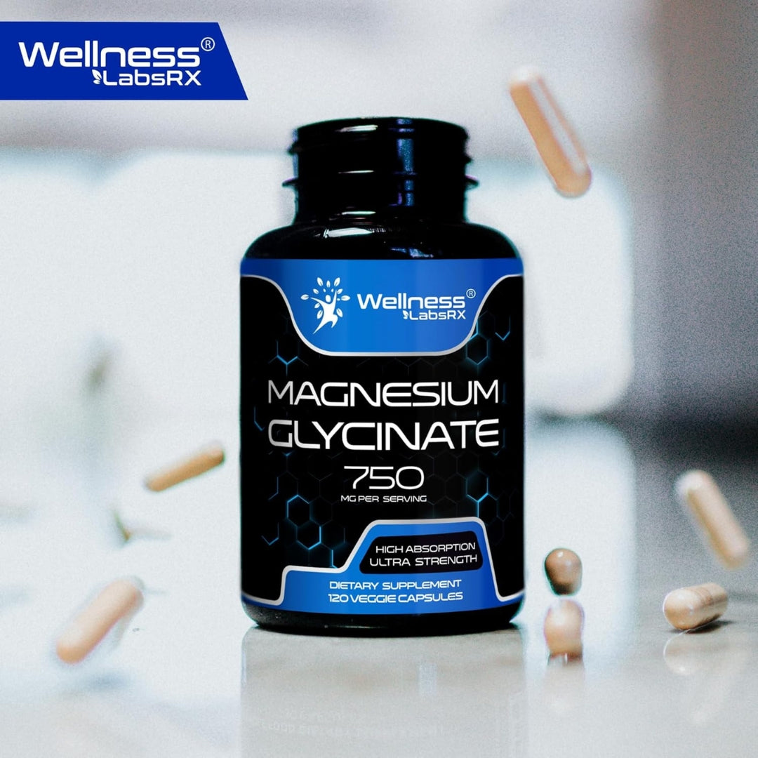 Glicinato De Magnesio 750 Mg 120 Capsulas Wellness
