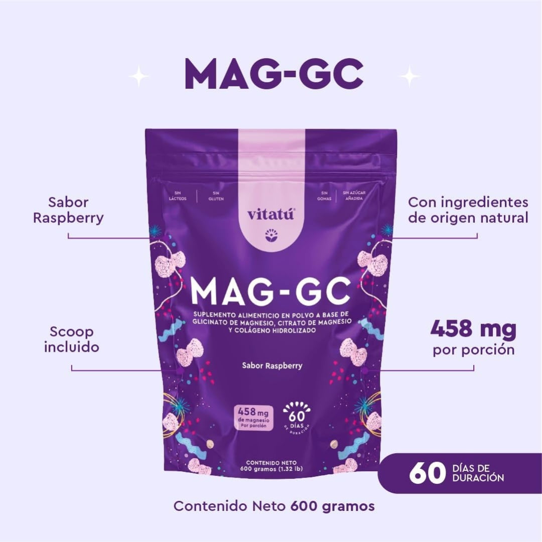Glicinato Y Citrato De Magnesio 458 Mg 600 Gr Vitatu