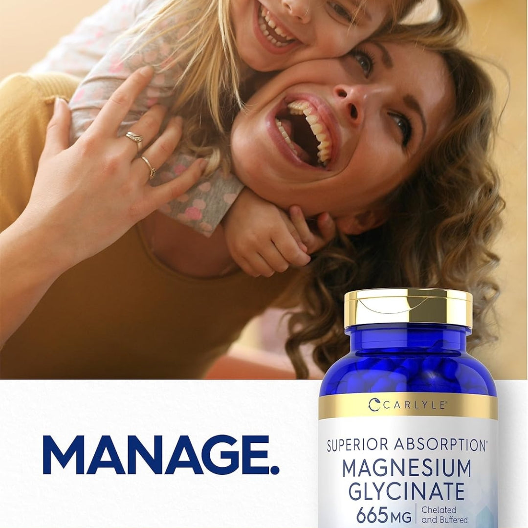 Glicinato de Magnesio 665 Mg 250 Capsulas Carlyle